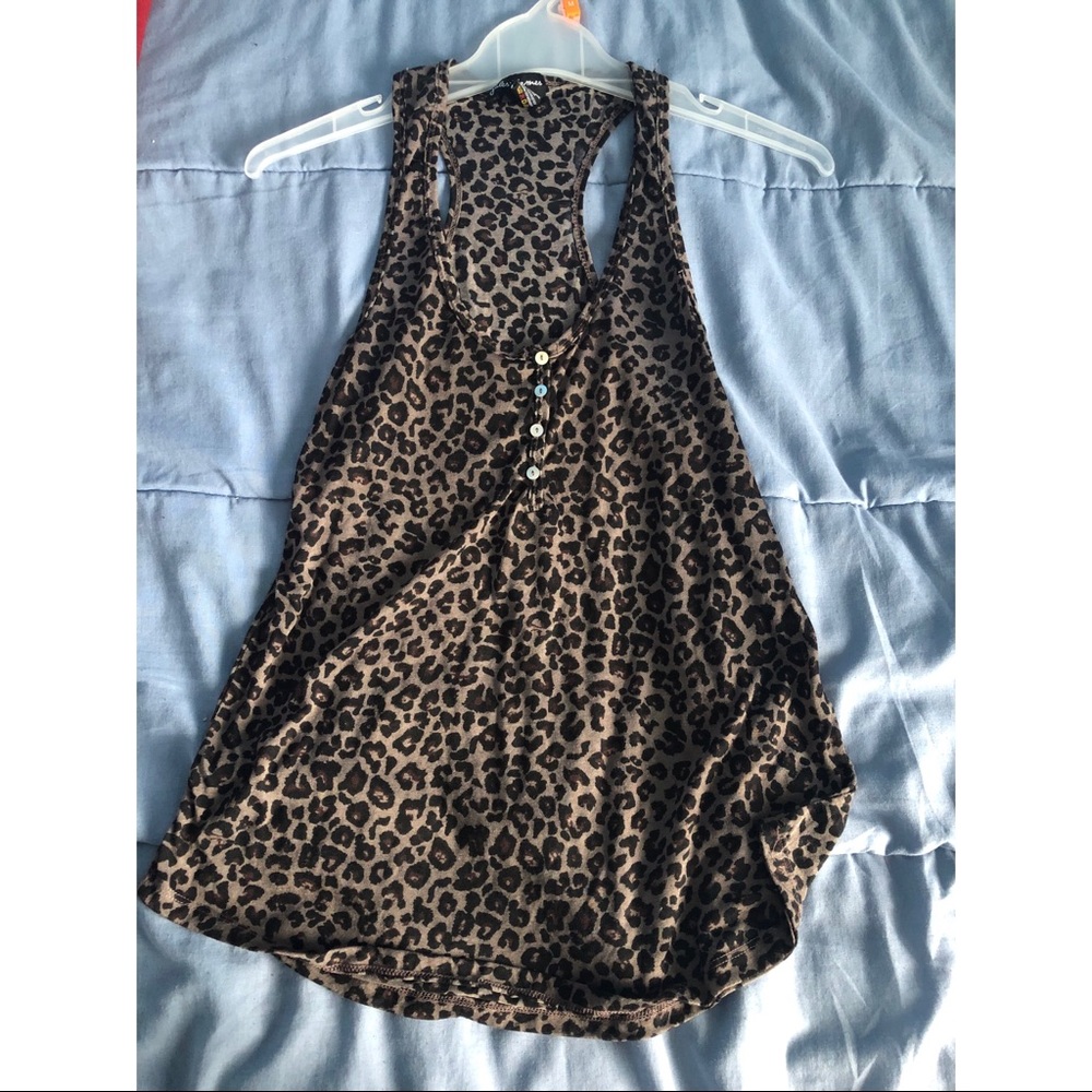 Leopard print tank top